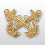 US Navy Cap Device No Band: W-1 Warrant Officer One (WO-1)
