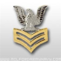 US Navy Utility Cap Device Petty Officer Good Conduct: E-6 Petty Officer First Class (PO1)