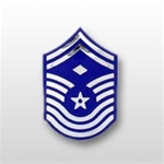 USAF Chevron Enameled: E-8 Senior Master Sergeant (SMSgt) with Diamond