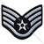 USAF Chevron - Full Color: E-5 Staff Sergeant (SSgt) - Large - Male