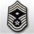 USAF Chevron - Full Color: E-9 Chief Master Sergeant (CMSgt) with Diamond - Large - Male