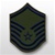 USAF Subdued Chevrons: E-7 Master Sergeant (MSgt) - Large - Male