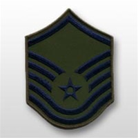 USAF Subdued Chevrons: E-7 Master Sergeant (MSgt) - Large - Male