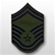 USAF Subdued Chevrons: E-8 Senior Master Sergeant (SMSgt) - Large - Male