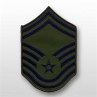 USAF Subdued Chevrons: E-8 Senior Master Sergeant (SMSgt) - Large - Male