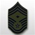 USAF Subdued Chevrons: E-9 Chief Master Sergeant (CMSgt) with Diamonds - Large - Male