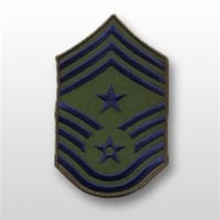 USAF Subdued Chevrons: E-9 Command Chief Master Sergeant (CCM) - Large - Male