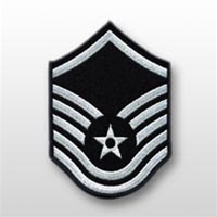 USAF Chevron Full Color: E-7 Master Sergeant (MSgt) - Small - Female