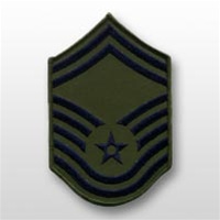 USAF Subdued Chevrons: E-8 Senior Master Sergeant (SMSgt) - Small - Female