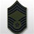 USAF Subdued Chevrons: E-9 Chief Master Sergeant (CMSgt) - Small - Female
