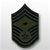 USAF Subdued Chevrons: E-9 Chief Master Sergeant (CMSgt) with Diamond - Small - Female