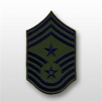 USAF Subdued Chevrons: E-9 Command Chief Master Sergeant (CCM) - Small - Female