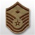 USAF Desert Chevrons: E-7 Master Sergeant (MSgt) with Diamond - Large - Male