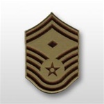 USAF Desert Chevrons: E-8 Senior Master Sergeant (SMSgt) with Diamond - Large - Male