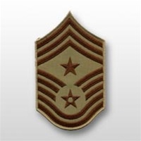 USAF Desert Chevrons: E-9 Command Chief Master Sergeant (CCM) - Large - Male