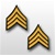 US Army Rank - Mens Gold/Green: E-4 Corporal (CPL)