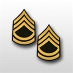 US Army Rank - Mens Gold/Green: E-7 Sergeant First Class (SFC)