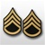 US Army Shoulder Chevrons Gold on Blue: E-6 Staff Sergeant (SSG)