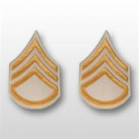 US Army Rank Womens Gold/White: E-6 Staff Sergeant (SSG)