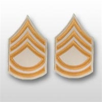 US Army Rank Womens Gold/White: E-7 Sergeant First Class (SFC)