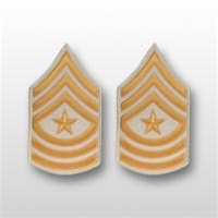 US Army Rank Womens Gold/White: E-9 Sergeant Major (SGM)