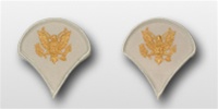 US Army Rank Womens Gold/White: E-4 Specialist (SPC)