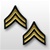 US Army Rank Womens Gold/Blue: E-4 Corporal (CPL)