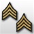 US Army Rank Womens Gold/Blue: E-5 Sergeant (SGT)