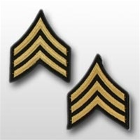 US Army Rank Womens Gold/Blue: E-5 Sergeant (SGT)