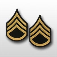 US Army Rank Womens Gold/Blue: E-6 Staff Sergeant (SSG)