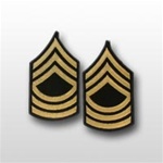 US Army Rank Womens Gold/Blue: E-8 Master Sergeant (MSG)