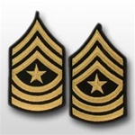 US Army Rank Womens Gold/Blue: E-9 Sergeant Major (SGM)