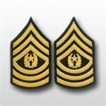 US Army Rank Womens Gold/Blue: E-9 Command Sergeant Major (CSM)