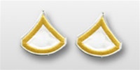 US Army Rank Gold/White: E-3 Private First Class (PFC)