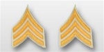 US Army Rank Gold/White: E-5 Sergeant (SGT)