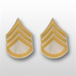 US Army Rank Gold/White: E-6 Staff Sergeant (SSG)