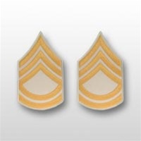 US Army Rank Gold/White: E-7 Sergeant First Class (SFC)