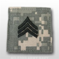 US Army ACU Rank with Hook Closure: E-5 Sergeant (SGT)