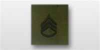 US Army Rank Subdued Fatigue: E-6 Staff Sergeant (SSG) - OBSOLETE! AVAILABLE WHILE SUPPLIES LASTS!