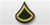 US Army Rank Womens Gold/Green: E-3 Private First Class (PFC)