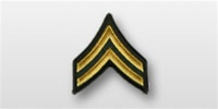 US Army Rank Womens Gold/Green: E-4 Corporal (CPL)