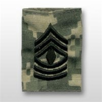 US Army ACU GoreTex Jacket Tab: E-8 First Sergeant (1SG)