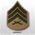 USMC Male Green/Khaki Shoulder Insignia: E-5 Sergeant (Sgt)