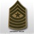 USMC Male Green/Khaki Shoulder Insignia: E-9 Sergeant Major (SgtMaj)