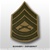 USMC Womens Chevron Embroidered Green/Khaki: E-7 Gunnery Sergeant (GySgt)