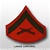 USMC Rank Mens Merrowed Edge Green/Red: E-3 Lance Corporal (LCpl)
