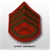 USMC Womens Chevron Embroidered Merrowed Green/Red - New Issue: E-6 Staff Sergeant (SSgt)