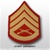 USMC Male Gold/Red Shoulder Insignia: E-6 Staff Sergeant (SSgt)