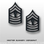 USMC Black Metal Collar Insignia: E-9 Master Gunnery Sergeant (MGySgt)