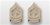 USMC 22k Gold Collar Insignia: E-8 First Sergeant (1stSgt)